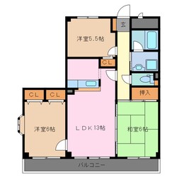 伊勢若松駅 徒歩3分 3階の物件間取画像